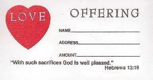 Offering Env - Love Offering