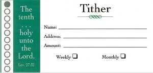 Offering Env-Tither - Bill Size