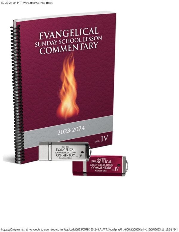Evangelical SS Commentary LP w/ MsWord & PPT USB 2023-24