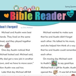 Weekly Bible Reader (take-home paper) / Spring