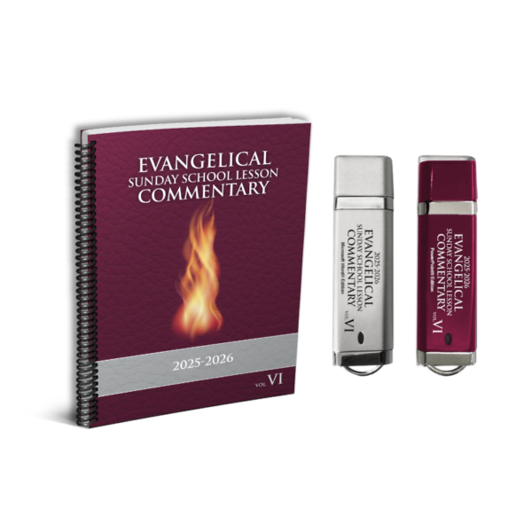 Evangelical Sunday School Commentary Savings Pack 3 / Lg Print, Microsoft Word & PowerPoint USBs / 2025-2026
