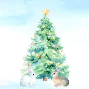 Bunnies in the Snow / Boxed Christmas Cards