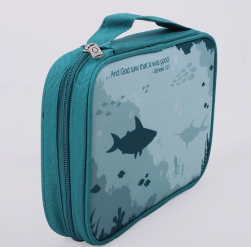 Bible Cover Canvas Ocean Medium - Image 2