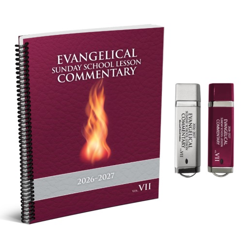 Evangelical Sunday School Commentary Savings Pack 3 / Lg Print, Microsoft Word & PowerPoint USBs / 2026-2027