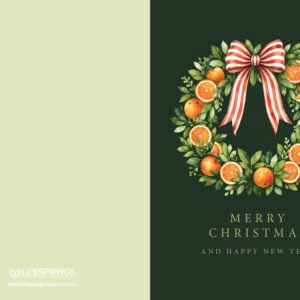 Christmas Card Boxed Set - Orange Wreath