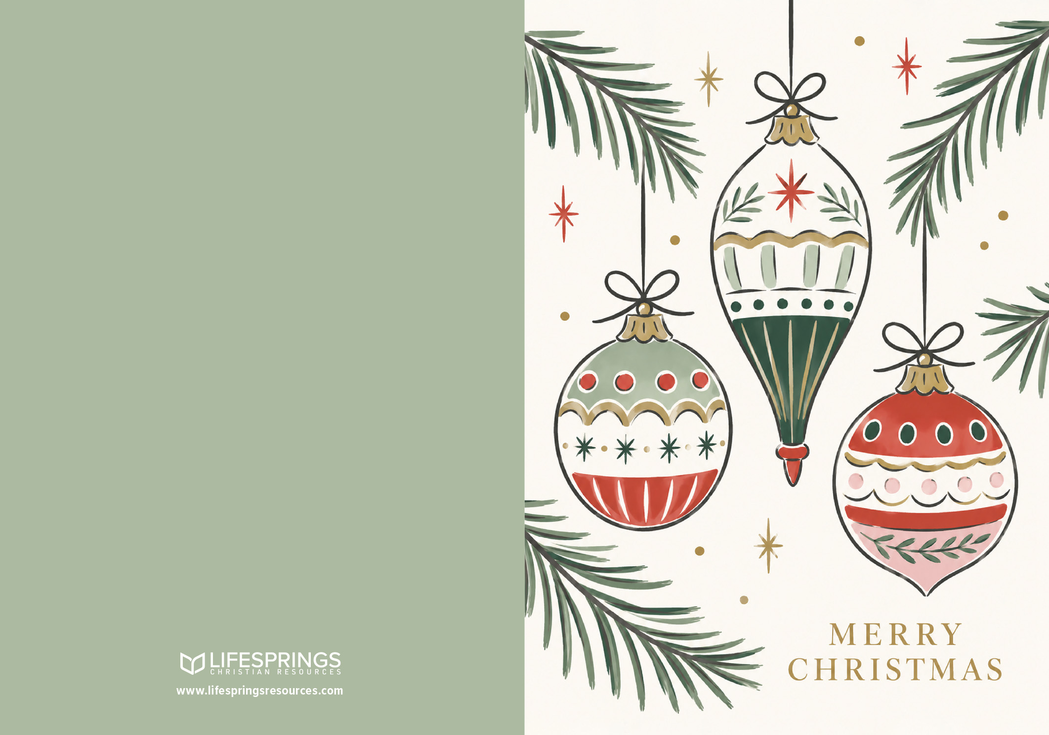 Christmas Card Boxed Set - Ornaments Drawing
