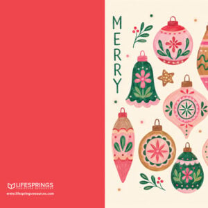 Christmas Card Boxed Set - Painted Ornaments