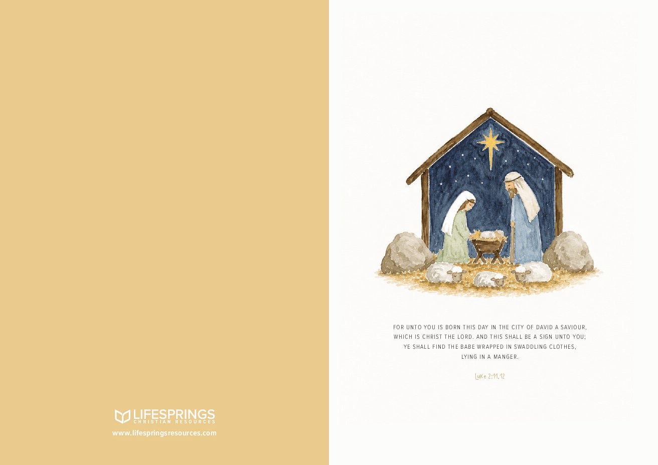 Christmas Card Boxed Set - Nativity Watercolor